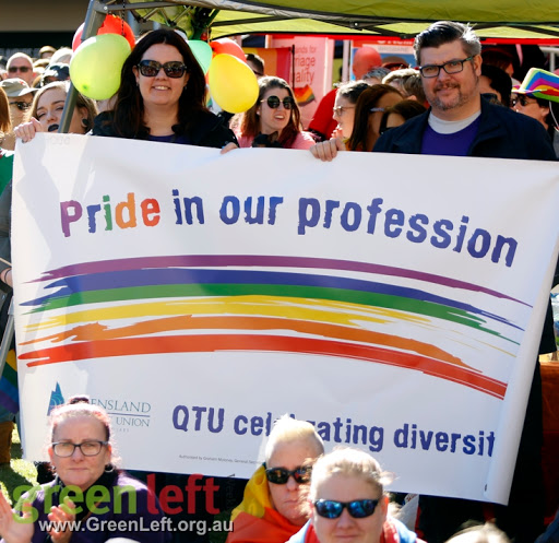 Marriage Equality rally and march in Brisbane, June 24 2016.