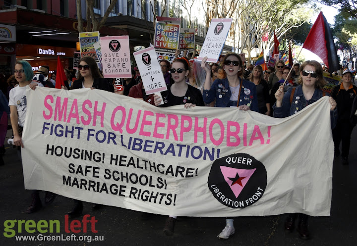 Marriage Equality rally and march in Brisbane, June 24 2016.
