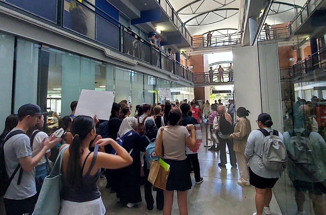 More from the UQ student protest