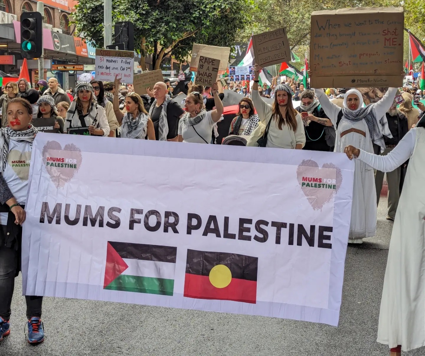Mums for Palestine in Naarm/Melbourne, April 7