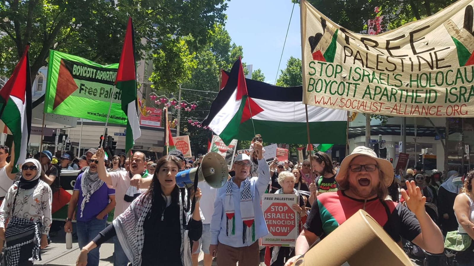 Naarm/Melbourne Free Palestine rally