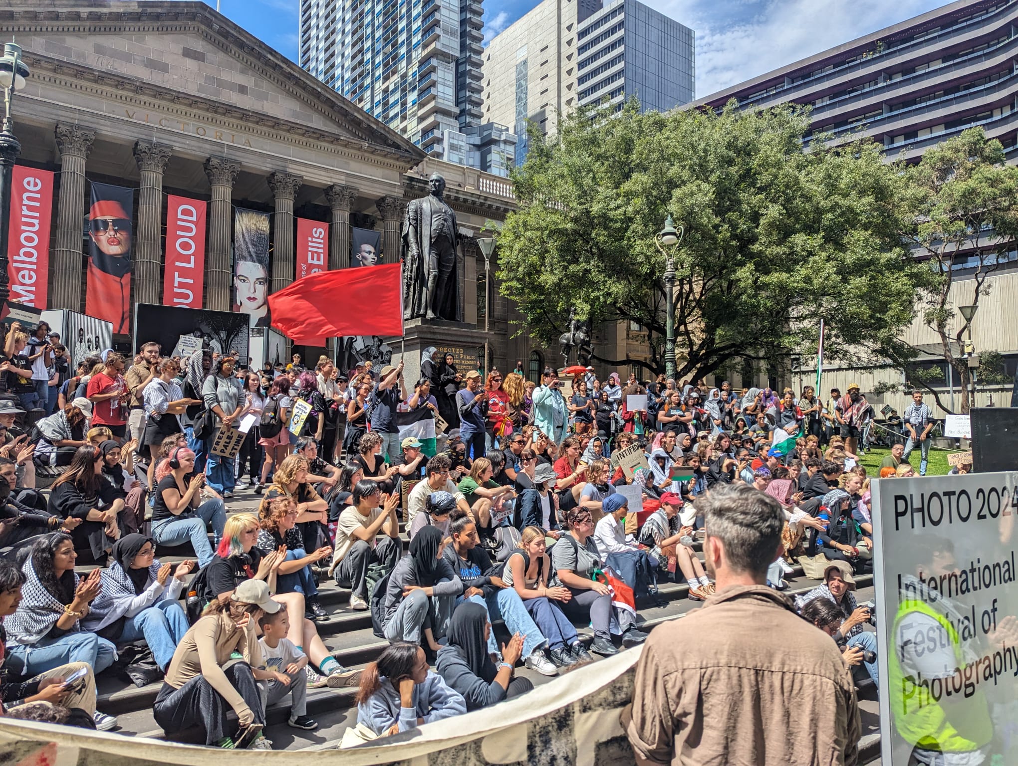 Naarm/Melbourne student strike on February 29. Photo: Jacob Andrewartha