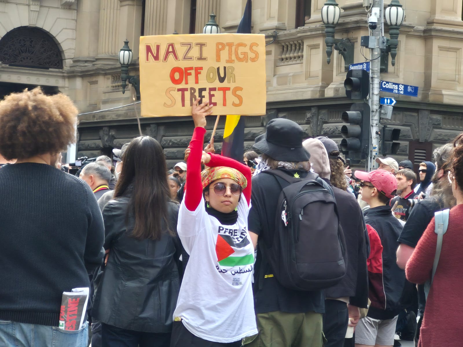 'Nazi pigs off our streets', Naarm/Melbourne, September 13