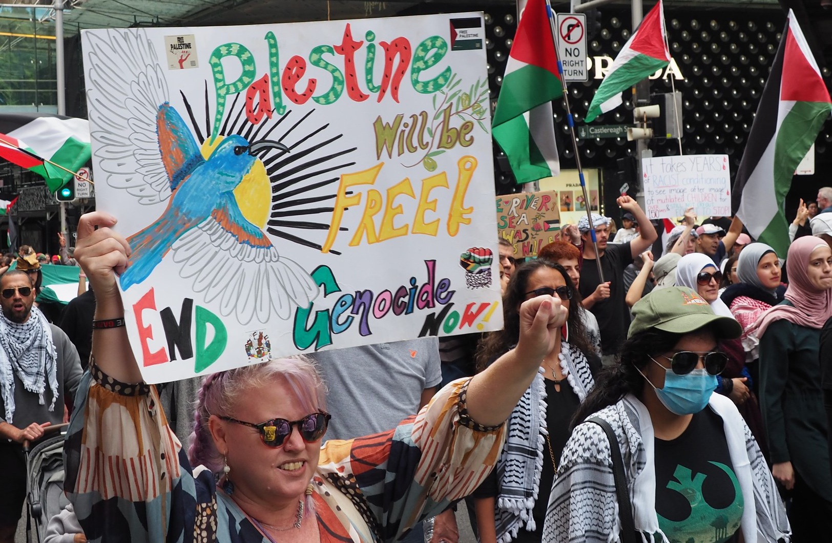 Palestine will be free, Gadigal/Sydney, April 21