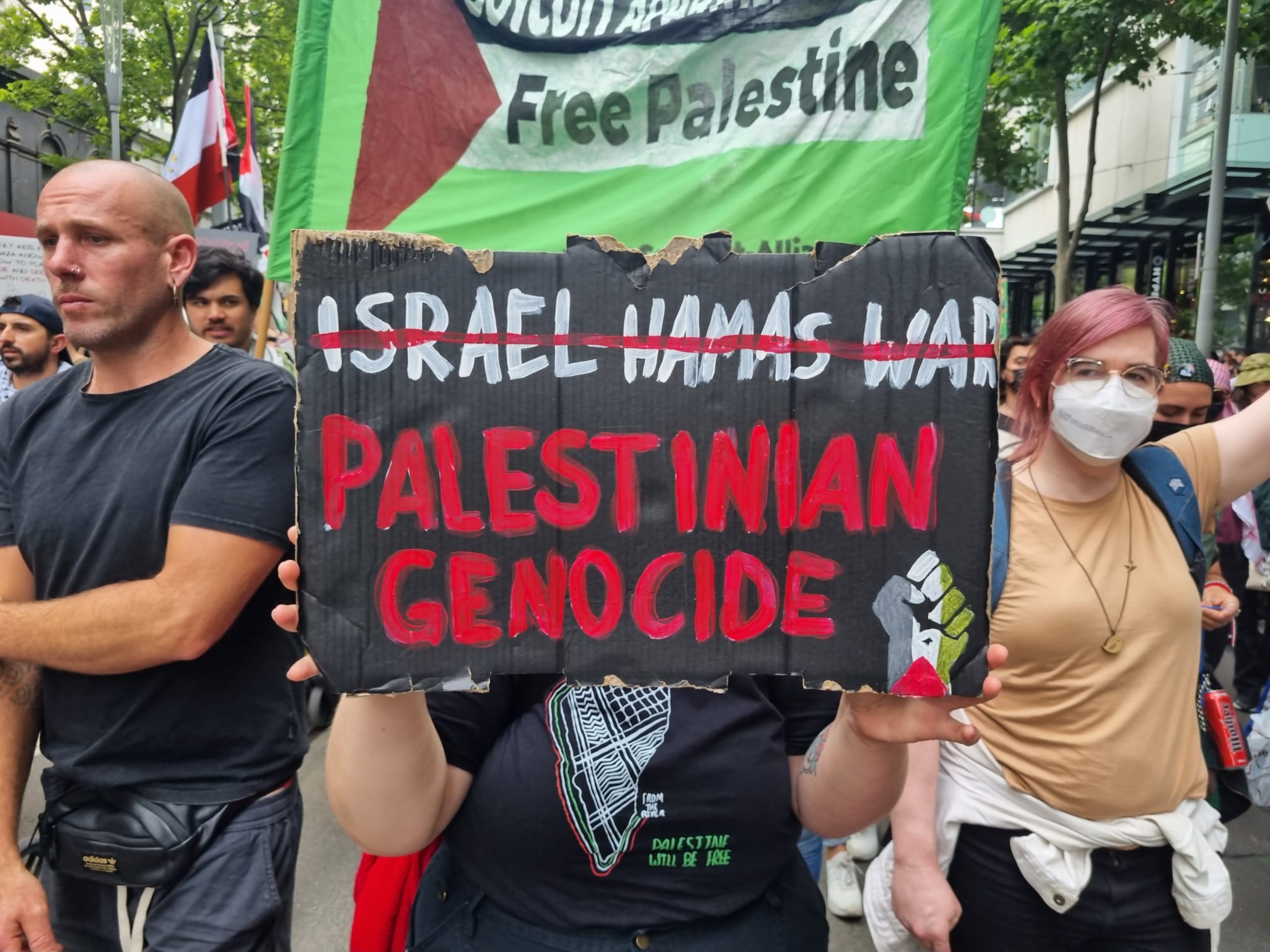 Palestinian genocide, not Israeli-Hamas war, Naarm/Melbourne, December 3