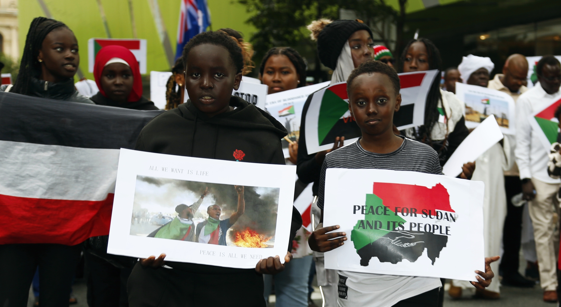 Marching for peace in Sudan