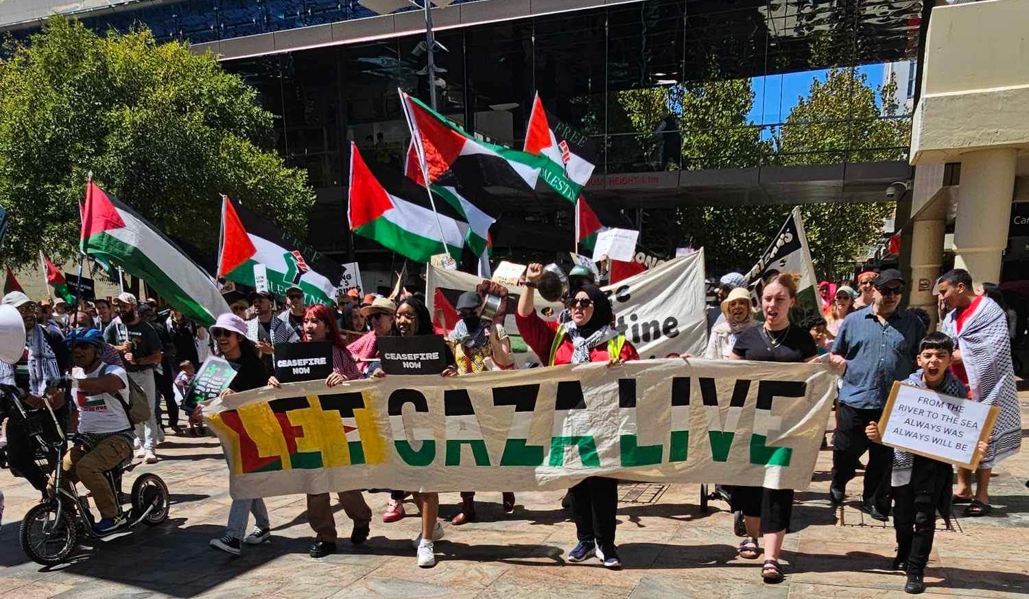 About 500 people marched in Boorloo/Perth on March 10.