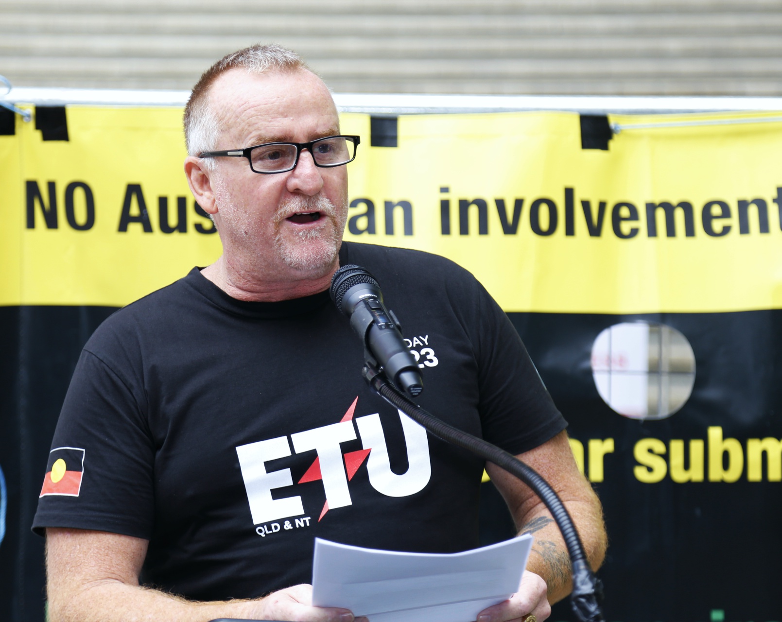 ETU leader Peter Ong speaks against AUKUS ETU leader Peter Ong speaks against AUKUS