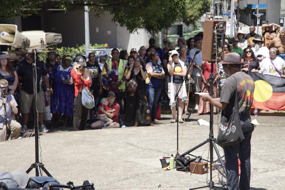 Protest against continuing Black deaths in custody, G20 Brisbane 2014.