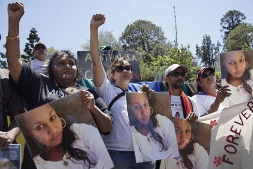 Protest against continuing Black deaths in custody, G20 Brisbane 2014.