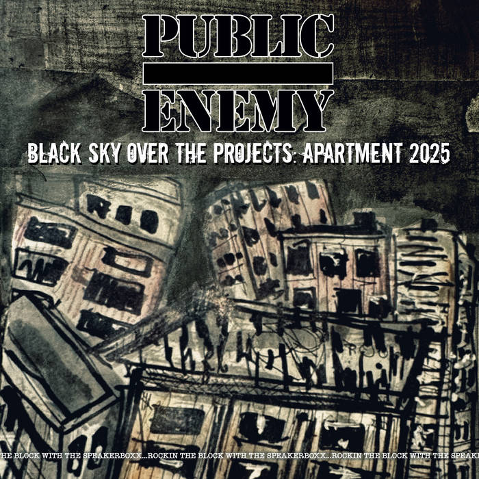 PUBLIC ENEMY - BLACK SKY OVER THE PROJECTS album sleeve