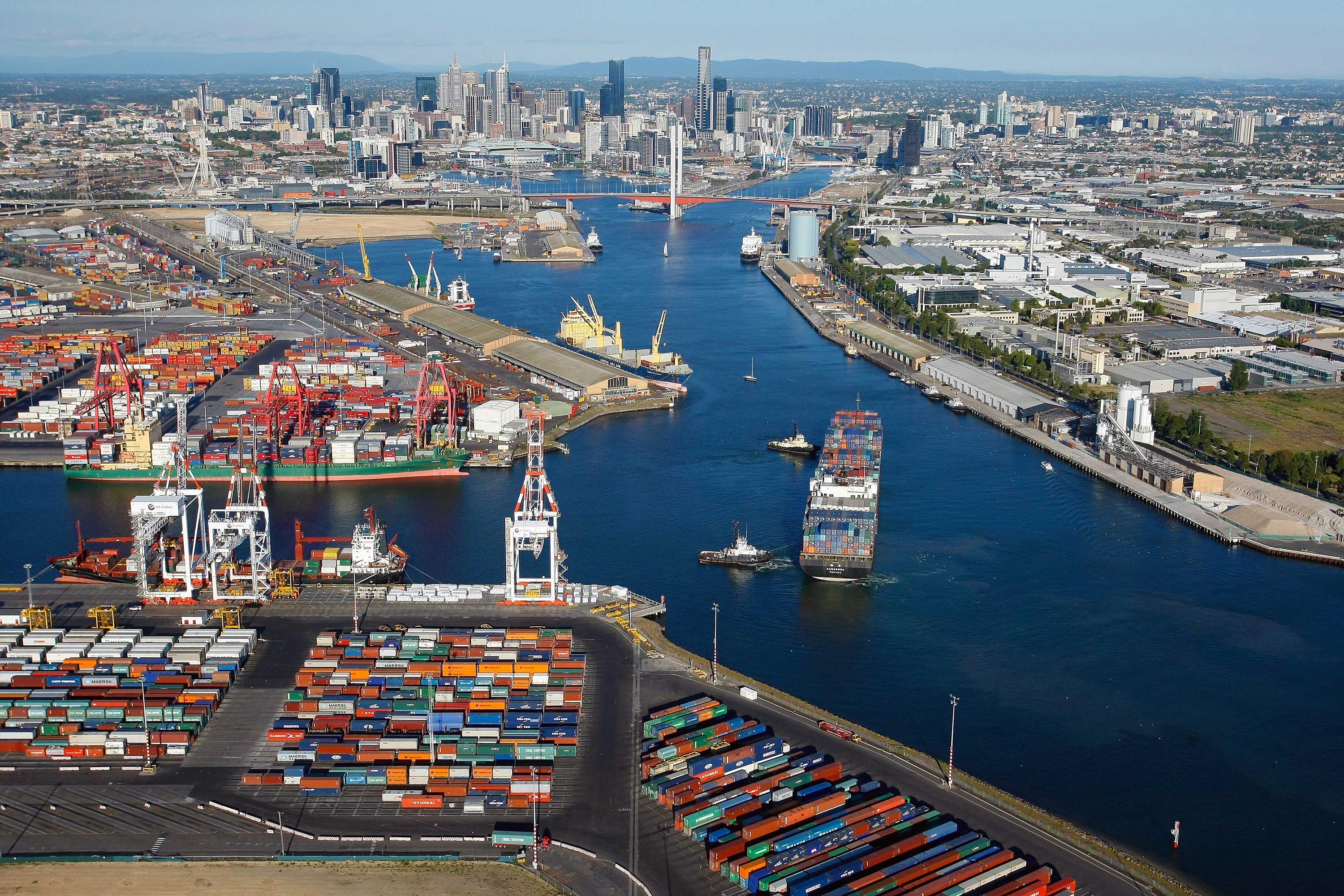 Port matching. Мельбурн морской порт. Порт Мельбурн Австралия. Морской порт в Австралии. Грузовой порт Сидней.