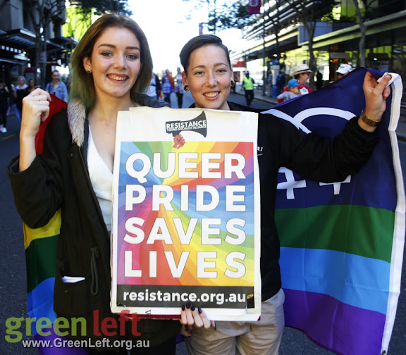 Marriage Equality rally and march in Brisbane, June 24 2016.