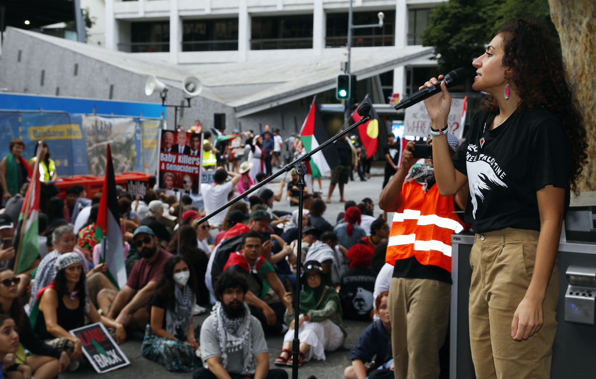 More from the sit-down protest, Magan-djin/Brisbane