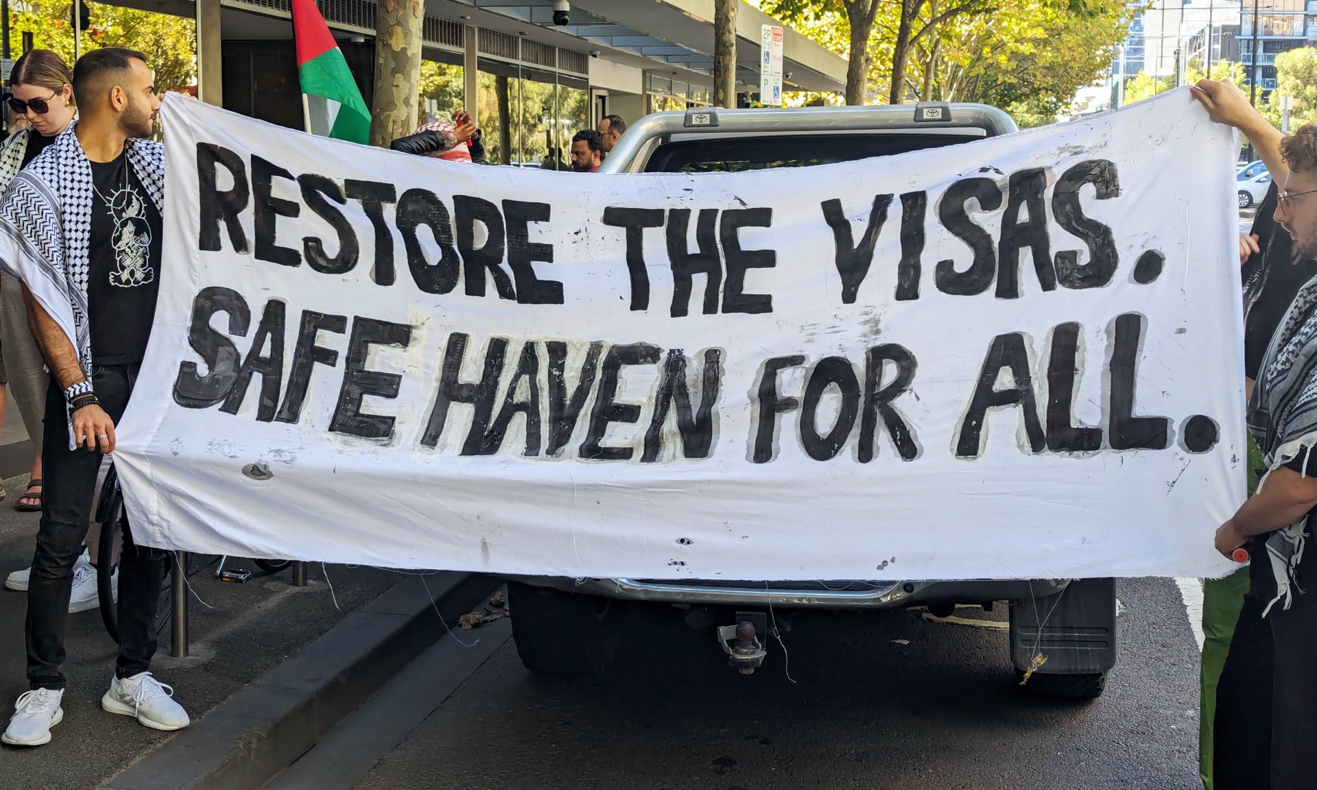 Restore Palestinian visas, Naarm/Melbourne, March 15