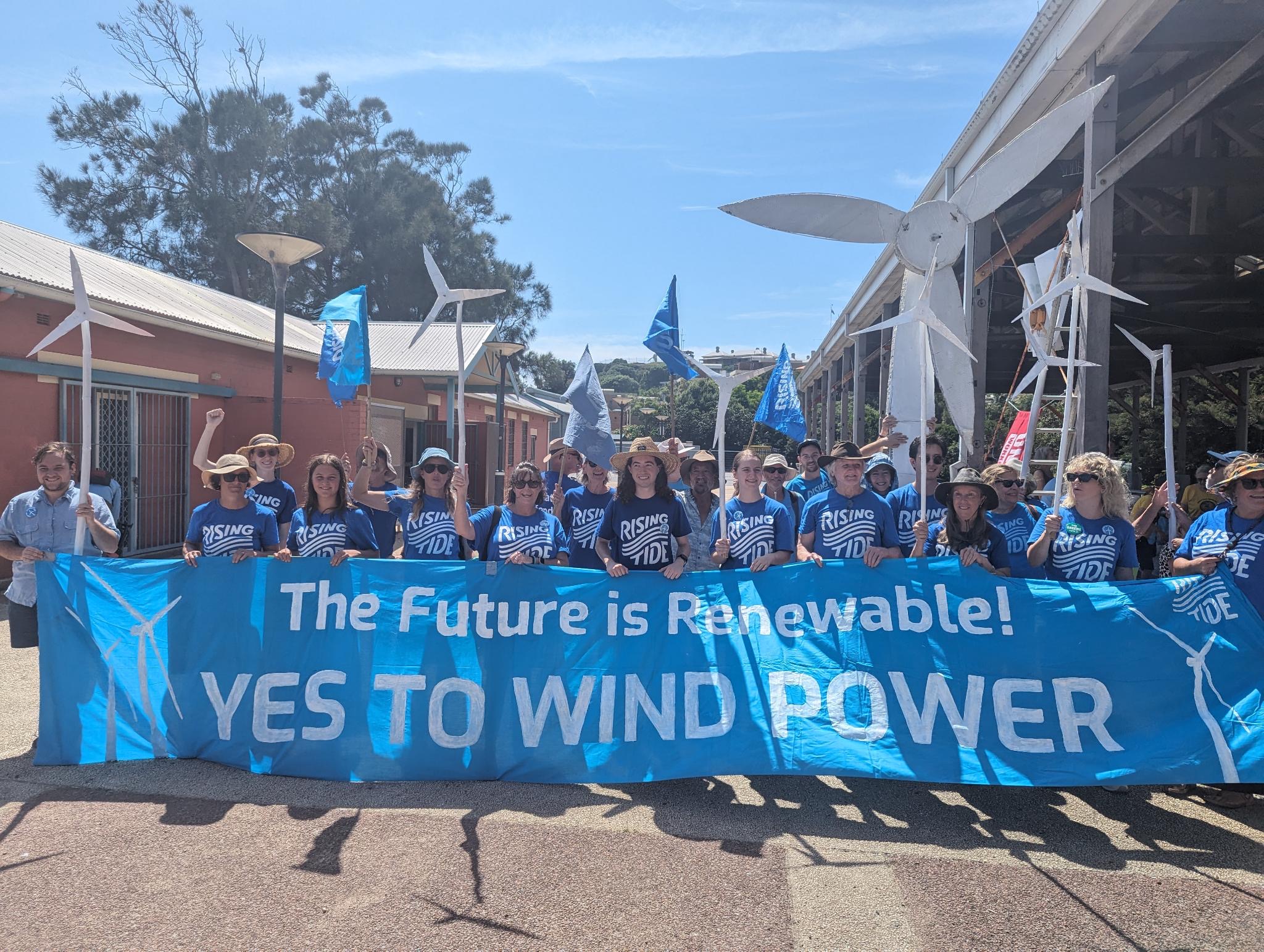 Climate action group Rising Tide has strongly supported the offshore wind project.