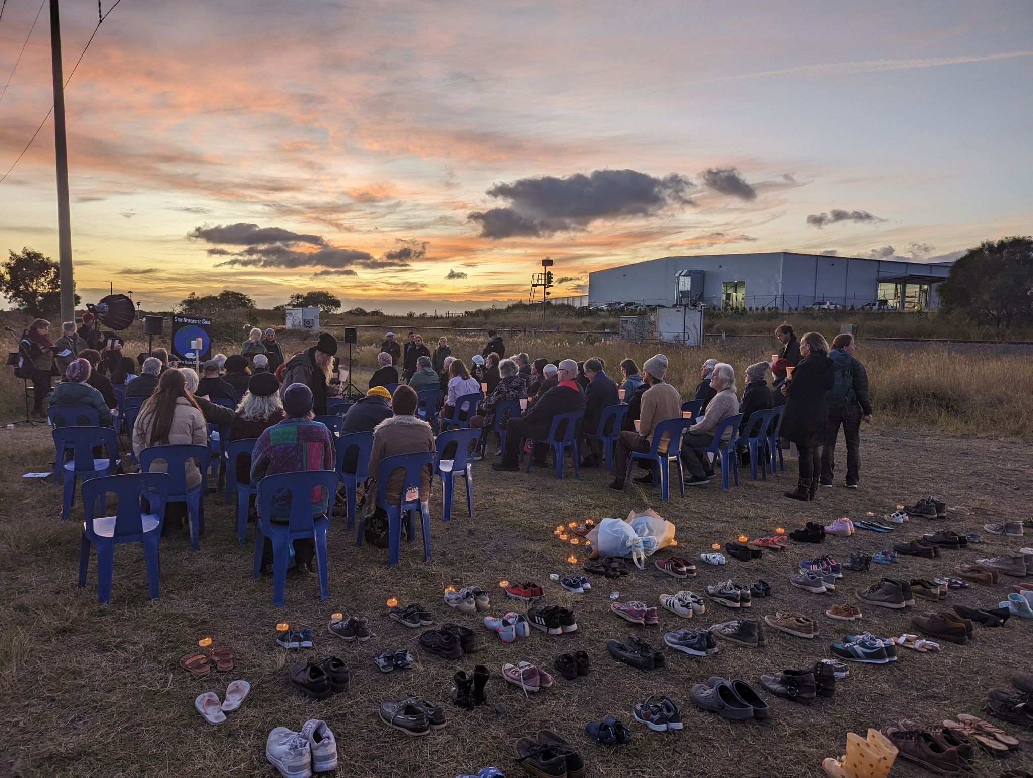 Rising Tide organised a vigil to commemorate those who will lose their lives to climate change impacts
