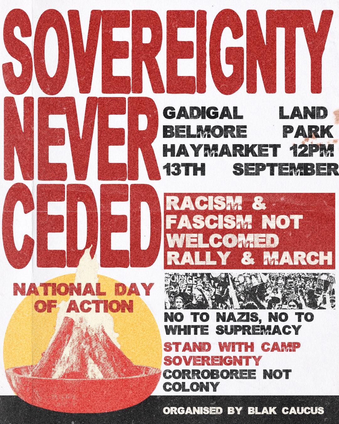 Graphic: Sovereignty Never Ceded National Day of Action Gadigal Country 13/09/2025
