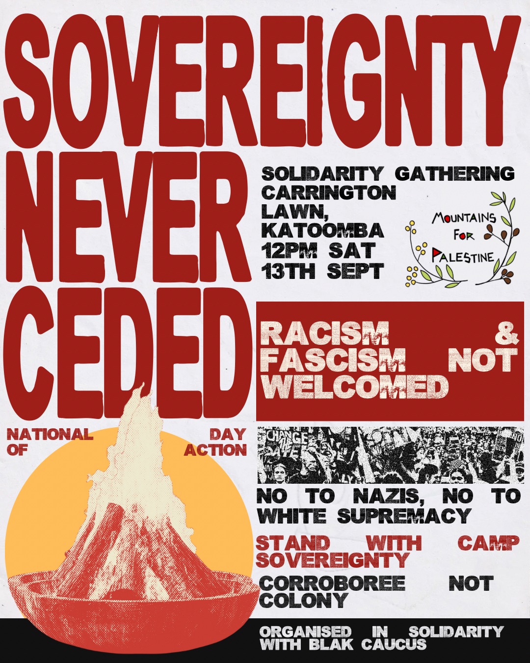 Graphic: Sovereignty Never Ceded National Day of Action 13/09/2025 Katoomba