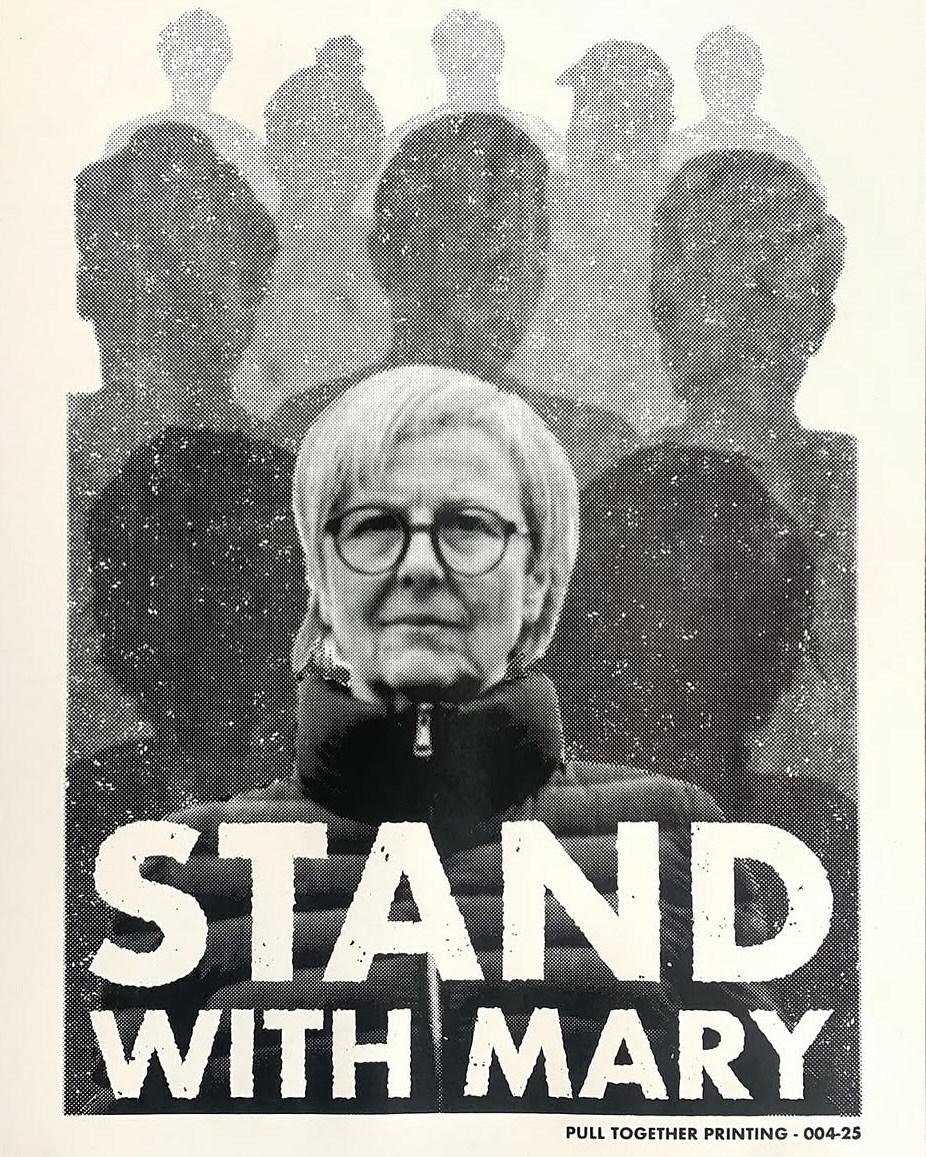 Stand With Mary rally poster
