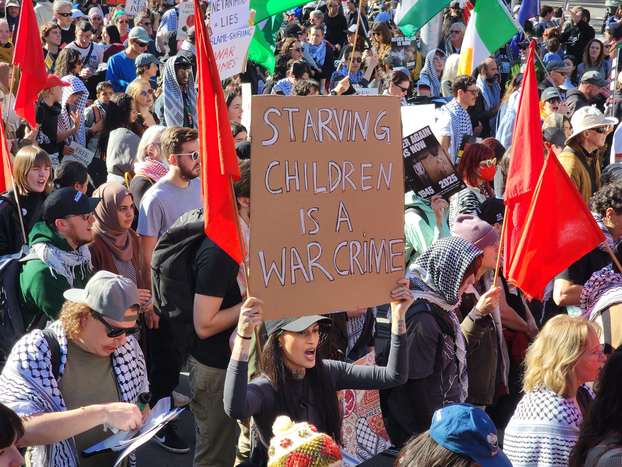 Starving children is a war crime, Naarm/Melbourne, August 3