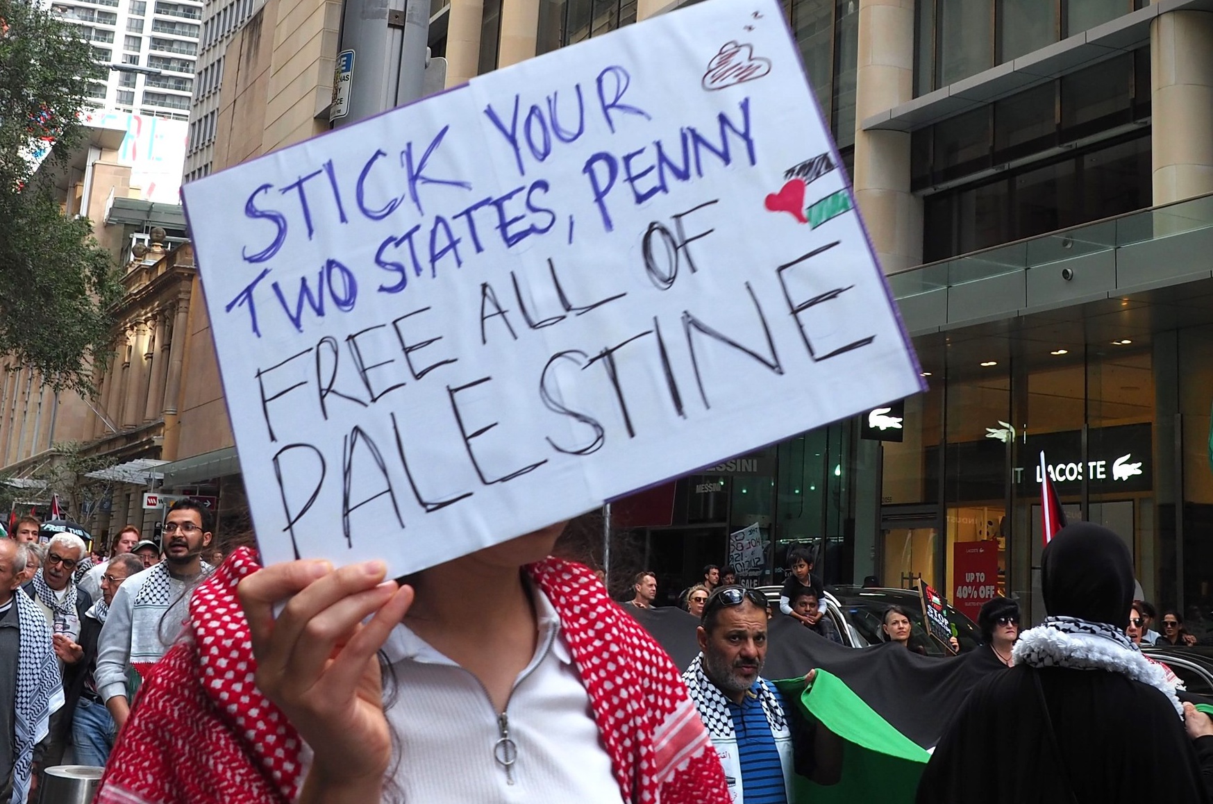 'Free all of Palestine', Gadigal/Sydney, April 21