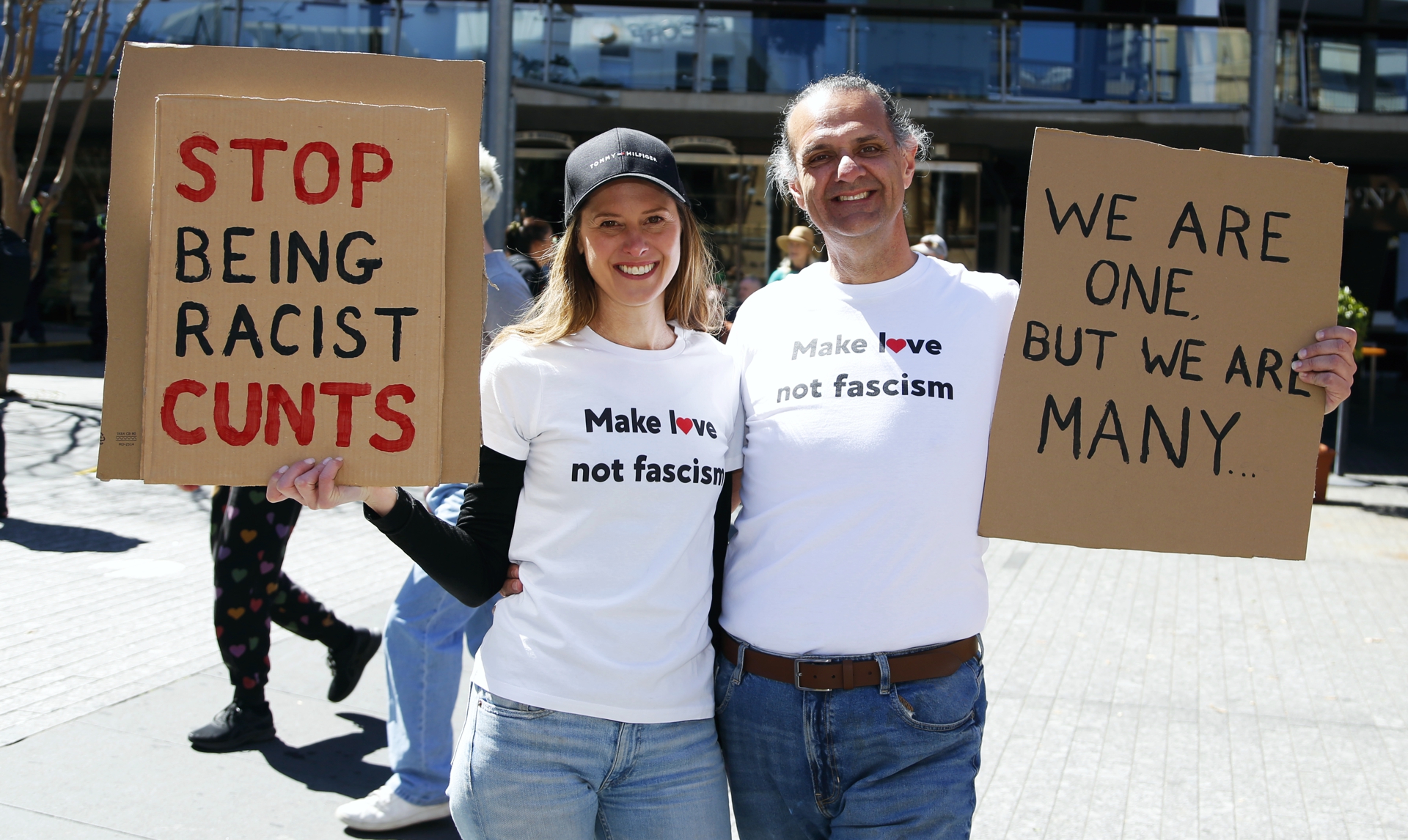 'Make love not fascism', Magan-djin/Brisbane 'Make love not fascism', Magan-djin/Brisbane