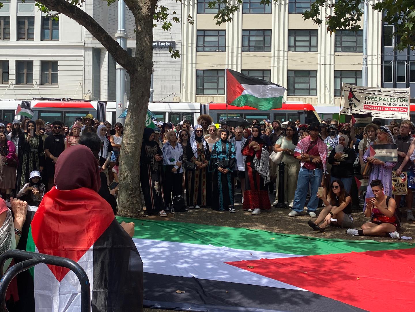 Students for Palestine in Gadigal/Sydney. Photo: Isaac Nellist