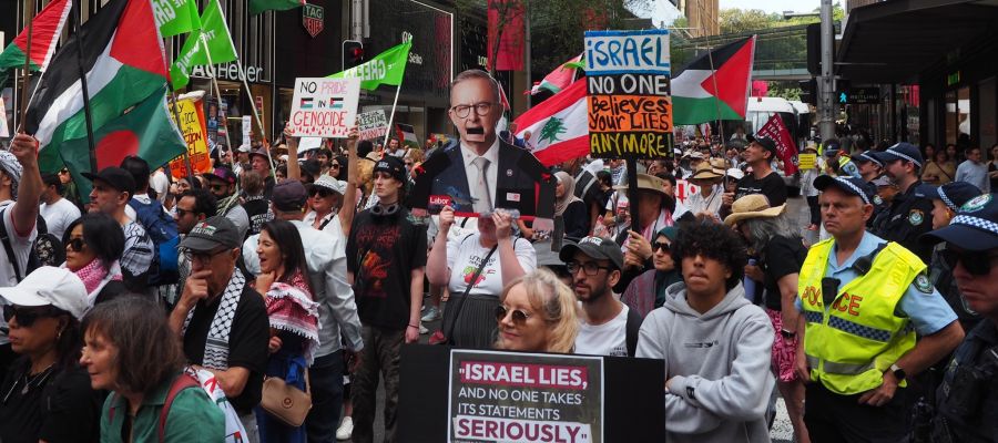 protesters in sydney