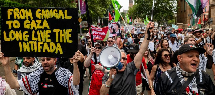 From Gadigal to Gaza, long live the Intifada, Gadigal Country/Sydney, February 1