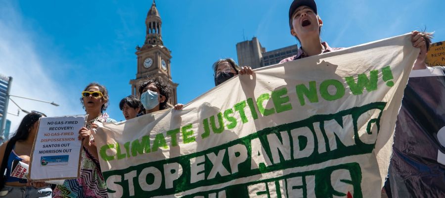 Climate Justice rally, Gadigal Country/Sydney, 2022