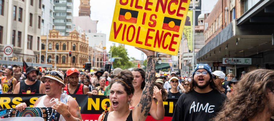 Invasion Day rally 2024 gadigal