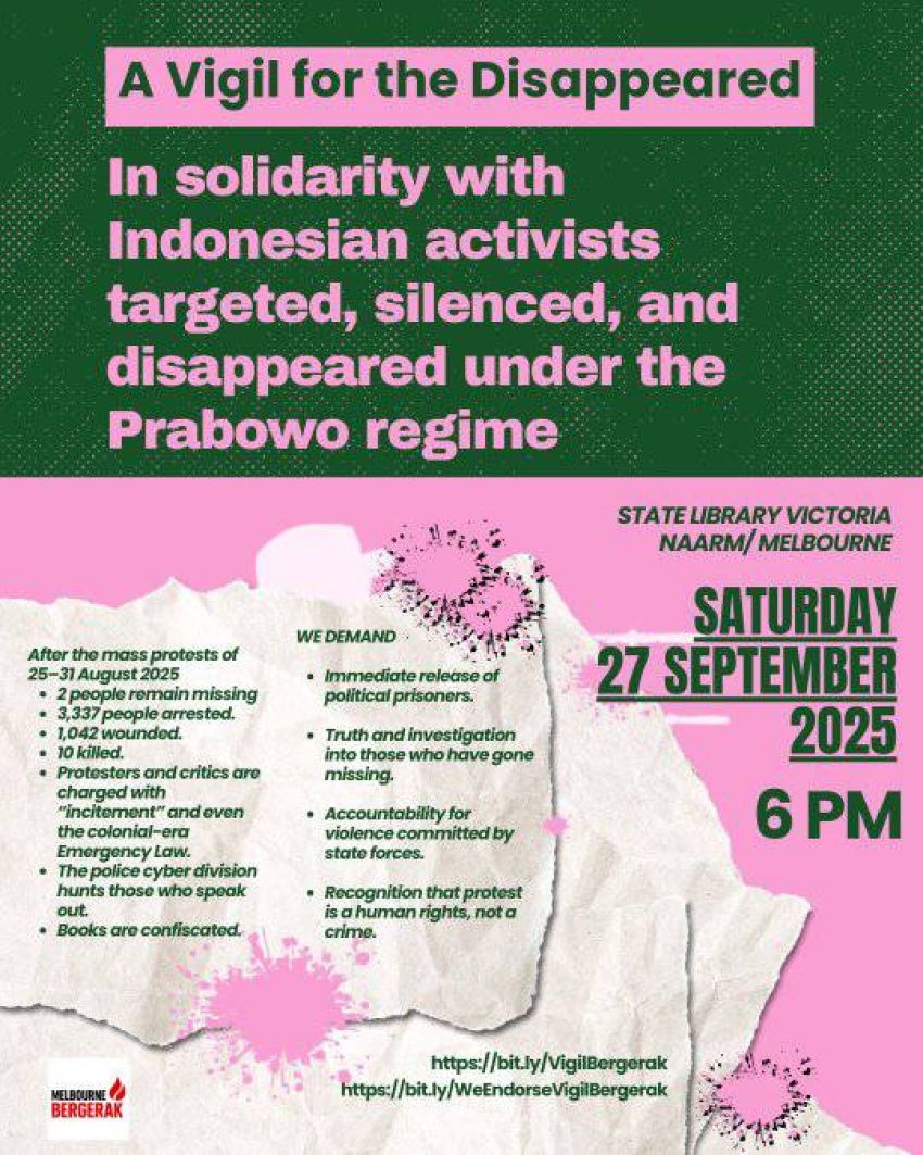 A vigil for the disappeared