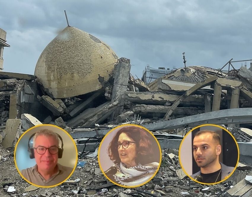 Gaza mosque with ES2025 panel