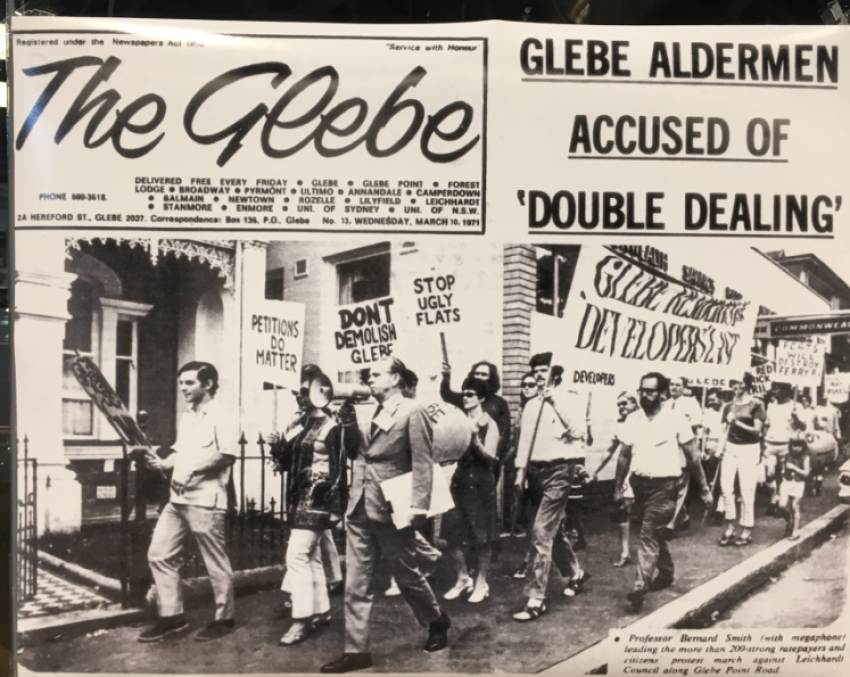 The Glebe housing protest