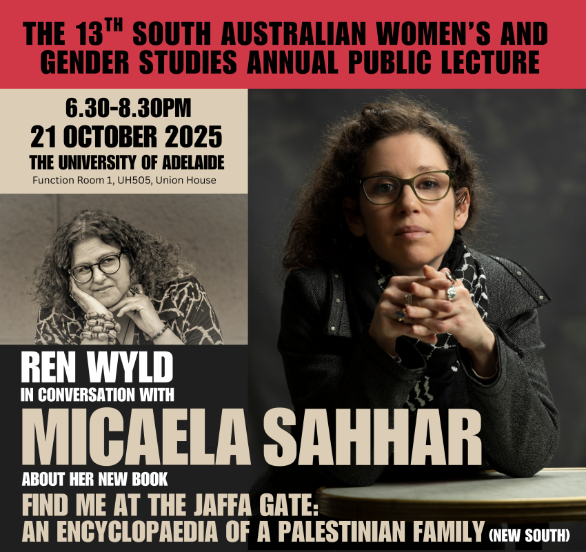 The 13th South Australian Women's and Gender Studies Annual Public Lecture