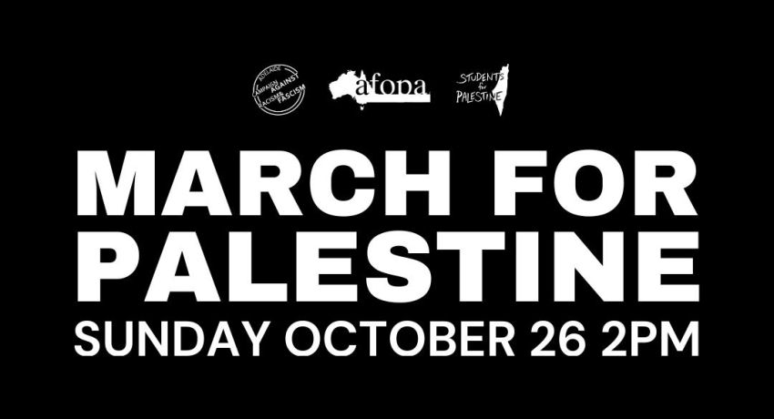 March for Palestine: Peace Park to Parliament House 26/10/2025 – Tarntanya