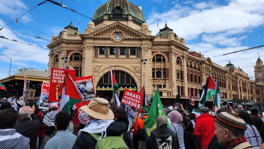 Protesters in Naarm