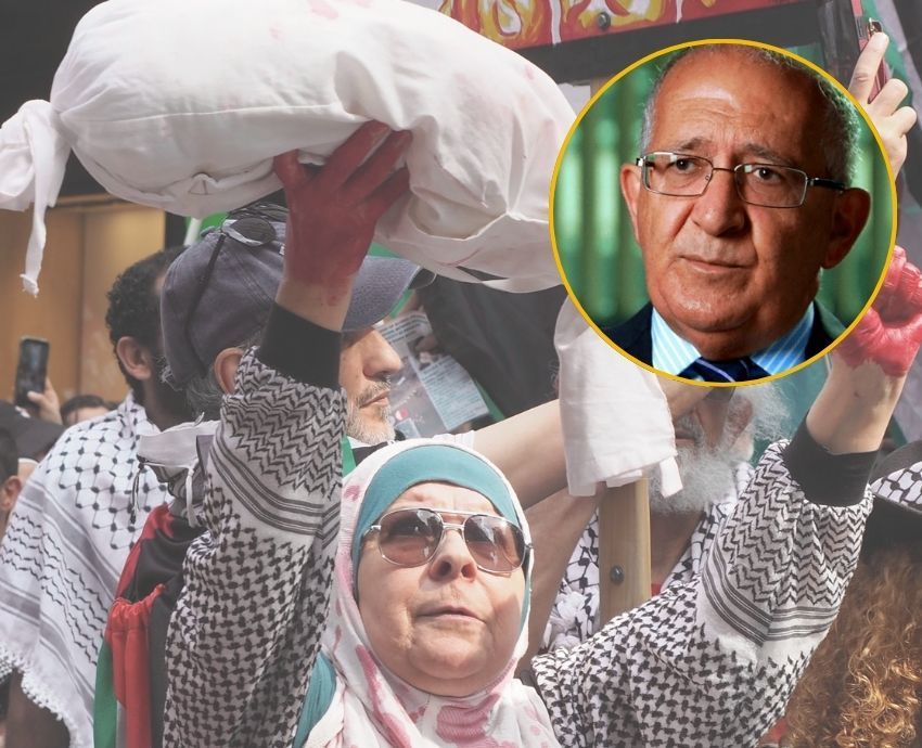 Palestine rally Chris Sidoti