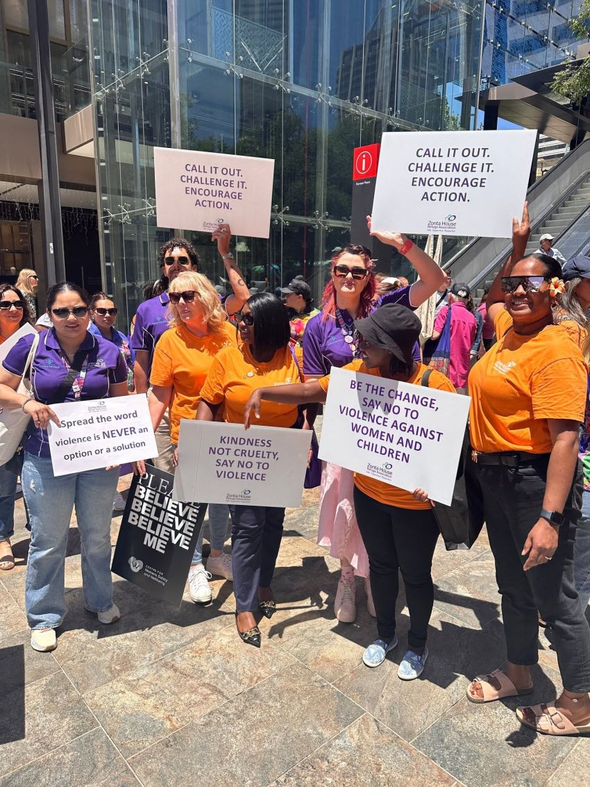 Women Protesting Family Violence
