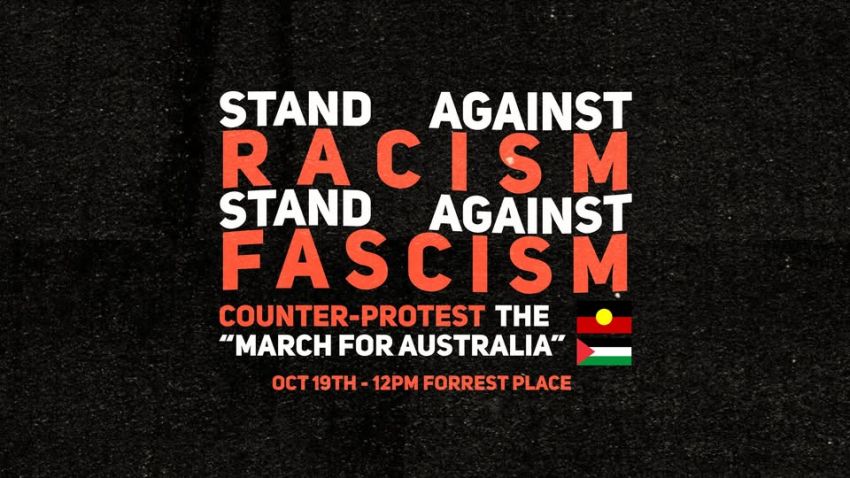 Image promoting rally against racism