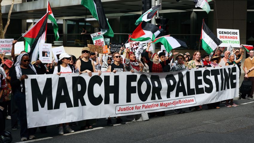 brisbane palestine rally