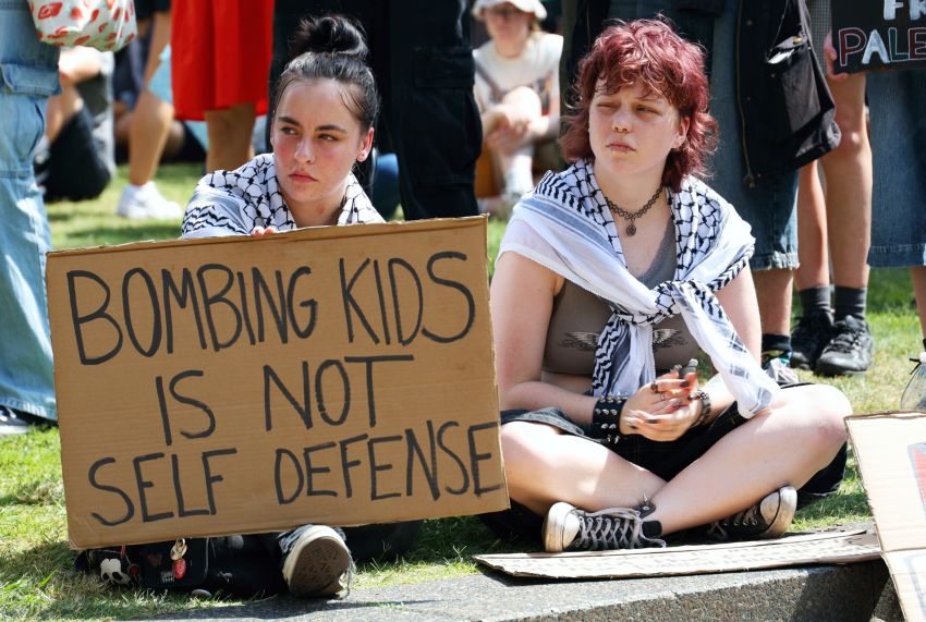 "Bombing kids is not self defence"