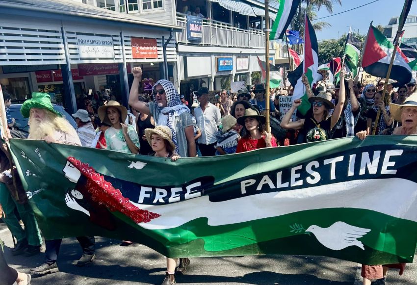 Byron Bay protest for Palestine