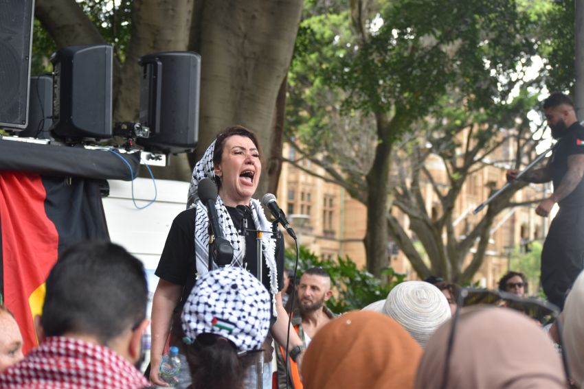 Palestinian activist Rula Khalafawi