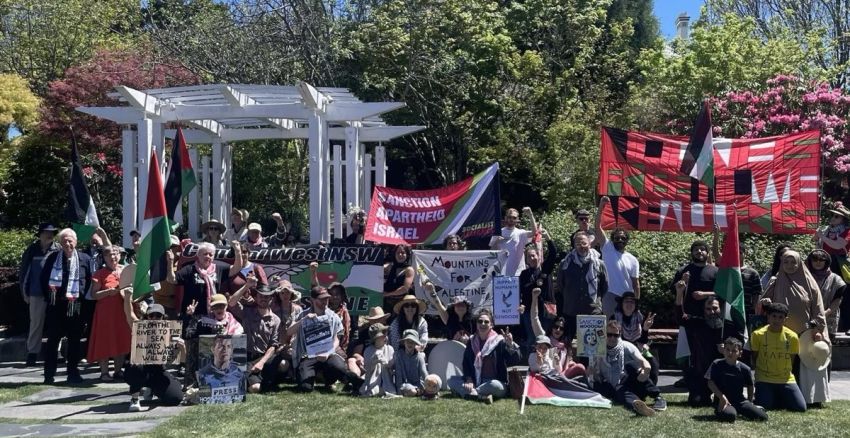 Blue Mountains Palestine rally