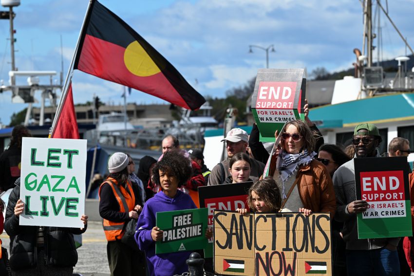 Hobart Palestine rally