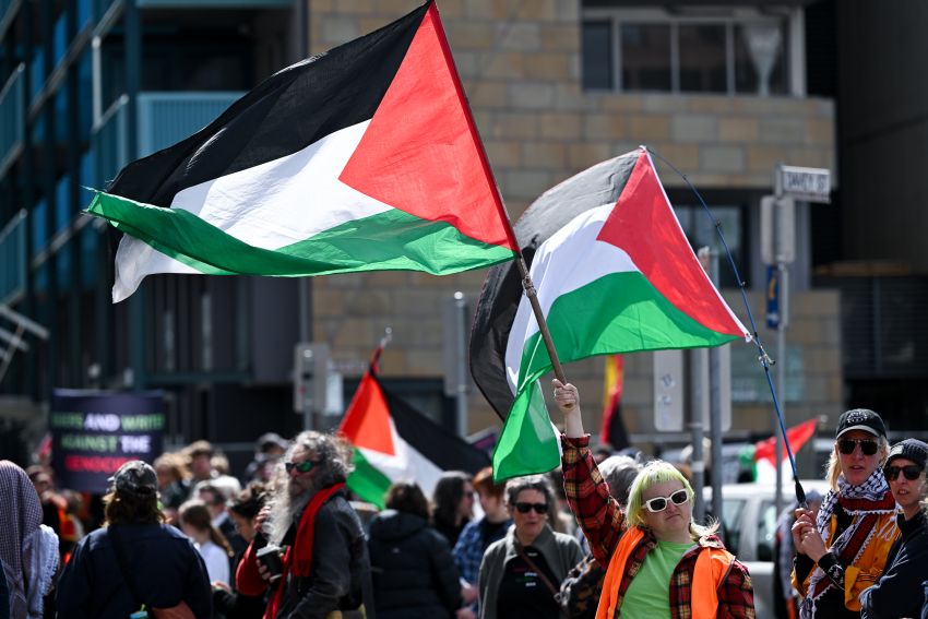 Hobart Palestine rally