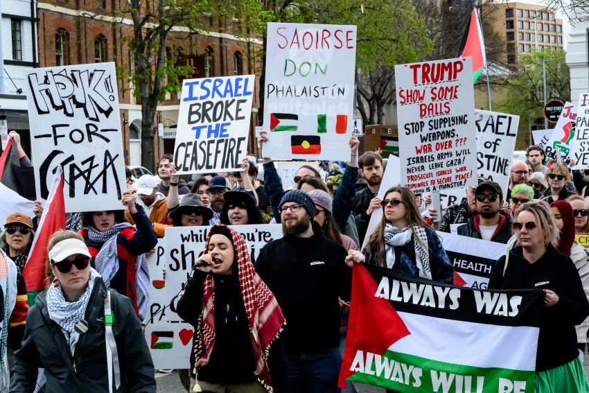 Hobart Palestine rally