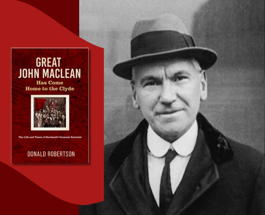 Historical photo of John Maclean and the book cover